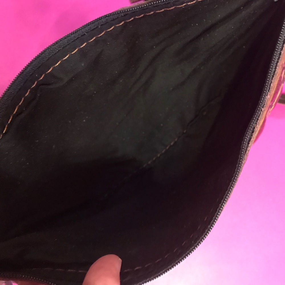 6"x 9"  Leather Fringe Clutch - Picture 8 of 8